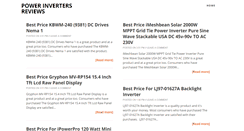 Desktop Screenshot of powerinvertersreviews.blogspot.com