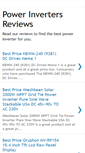 Mobile Screenshot of powerinvertersreviews.blogspot.com