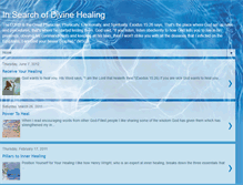 Tablet Screenshot of insearchofdivinehealing.blogspot.com