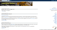 Desktop Screenshot of learningonline.blogspot.com