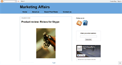 Desktop Screenshot of marketingaffairs.blogspot.com