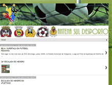 Tablet Screenshot of antenasuldesporto.blogspot.com