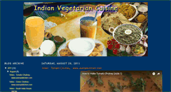 Desktop Screenshot of indiaveggiecuisine.blogspot.com