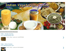 Tablet Screenshot of indiaveggiecuisine.blogspot.com