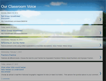 Tablet Screenshot of ourclassroomvoice.blogspot.com