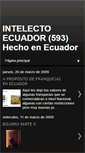 Mobile Screenshot of intelectoecuador.blogspot.com