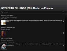 Tablet Screenshot of intelectoecuador.blogspot.com