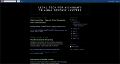 Desktop Screenshot of mi-legal-tech.blogspot.com