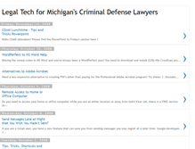 Tablet Screenshot of mi-legal-tech.blogspot.com