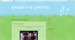 Desktop Screenshot of gainesvillegoodies.blogspot.com