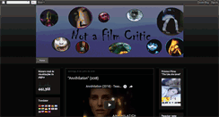 Desktop Screenshot of notfilmcritic.blogspot.com