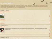 Tablet Screenshot of annittasverden.blogspot.com