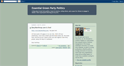 Desktop Screenshot of essentialgreenparty.blogspot.com