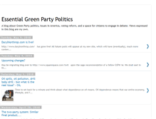 Tablet Screenshot of essentialgreenparty.blogspot.com