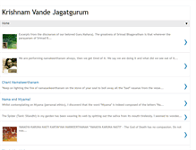 Tablet Screenshot of harinamasankeerthanam.blogspot.com