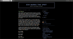 Desktop Screenshot of eshmarksthespot.blogspot.com