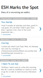 Mobile Screenshot of eshmarksthespot.blogspot.com