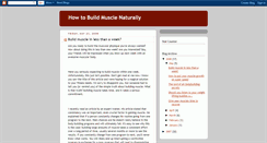 Desktop Screenshot of buildmusclenaturally.blogspot.com