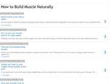 Tablet Screenshot of buildmusclenaturally.blogspot.com