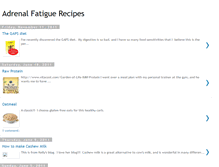 Tablet Screenshot of adrenalfatiguerecipes.blogspot.com