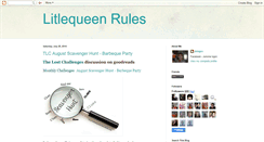 Desktop Screenshot of litlequeenrules.blogspot.com