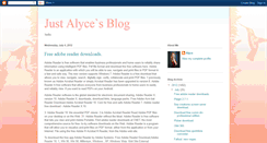 Desktop Screenshot of justalyceblogs.blogspot.com