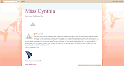 Desktop Screenshot of misscynthiadivinetalks.blogspot.com