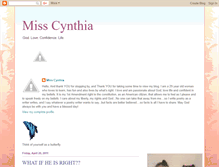 Tablet Screenshot of misscynthiadivinetalks.blogspot.com