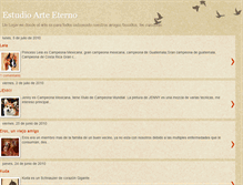 Tablet Screenshot of estudioarteeterno.blogspot.com