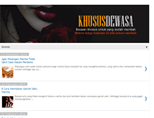 Tablet Screenshot of khususdewasa.blogspot.com