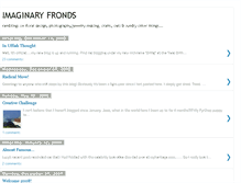 Tablet Screenshot of imaginaryfronds.blogspot.com