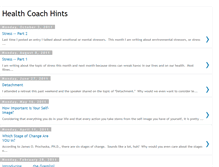 Tablet Screenshot of healthcoachhints.blogspot.com