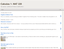 Tablet Screenshot of calculus1.blogspot.com