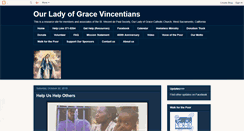 Desktop Screenshot of ourladyofgrace-svdp.blogspot.com