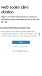Mobile Screenshot of cineclasico.blogspot.com
