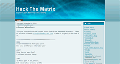 Desktop Screenshot of hackthematrix.blogspot.com