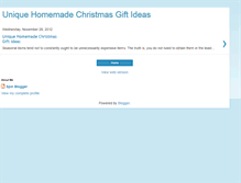 Tablet Screenshot of homemade-christmas-gift-ideas.blogspot.com