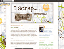 Tablet Screenshot of iscrapthereforeiam.blogspot.com