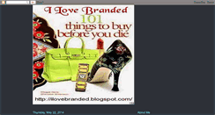 Desktop Screenshot of ilovebranded.blogspot.com