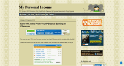 Desktop Screenshot of mypersonalincome.blogspot.com