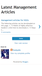 Mobile Screenshot of latestmanagementarticles.blogspot.com