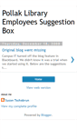 Mobile Screenshot of pollaklibrarysuggestionbox.blogspot.com