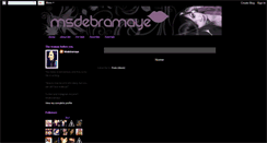 Desktop Screenshot of missdebramaye.blogspot.com