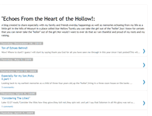 Tablet Screenshot of echoesfromtheheartofthehollow.blogspot.com