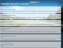 Tablet Screenshot of inflatable-interactive-games.blogspot.com