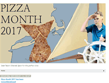 Tablet Screenshot of 31daysofpizza.blogspot.com