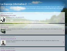 Tablet Screenshot of esponja-informativa2.blogspot.com