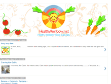 Tablet Screenshot of healthyrainbow.blogspot.com