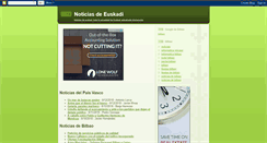 Desktop Screenshot of noticiasdeeuskadi.blogspot.com