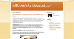 Desktop Screenshot of loftloveslinks.blogspot.com